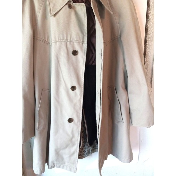 London Fog Men's Vintage Coat Zip Out Winter Liner 44 Long Water Resistant Class - Picture 2 of 12